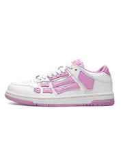 AMIRI Low-Top Sneakers in White and Pink