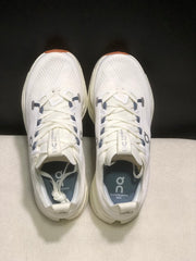 On Cloudsurfer Max Ivory Steel Grey Running Shoes