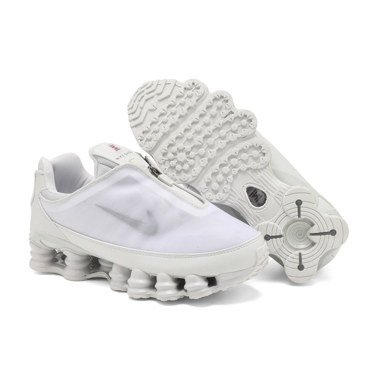 Nike Shox TL White and Grey Sneakers