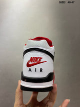 Nike Air Flight 89 High-Top Sneakers White Red Black