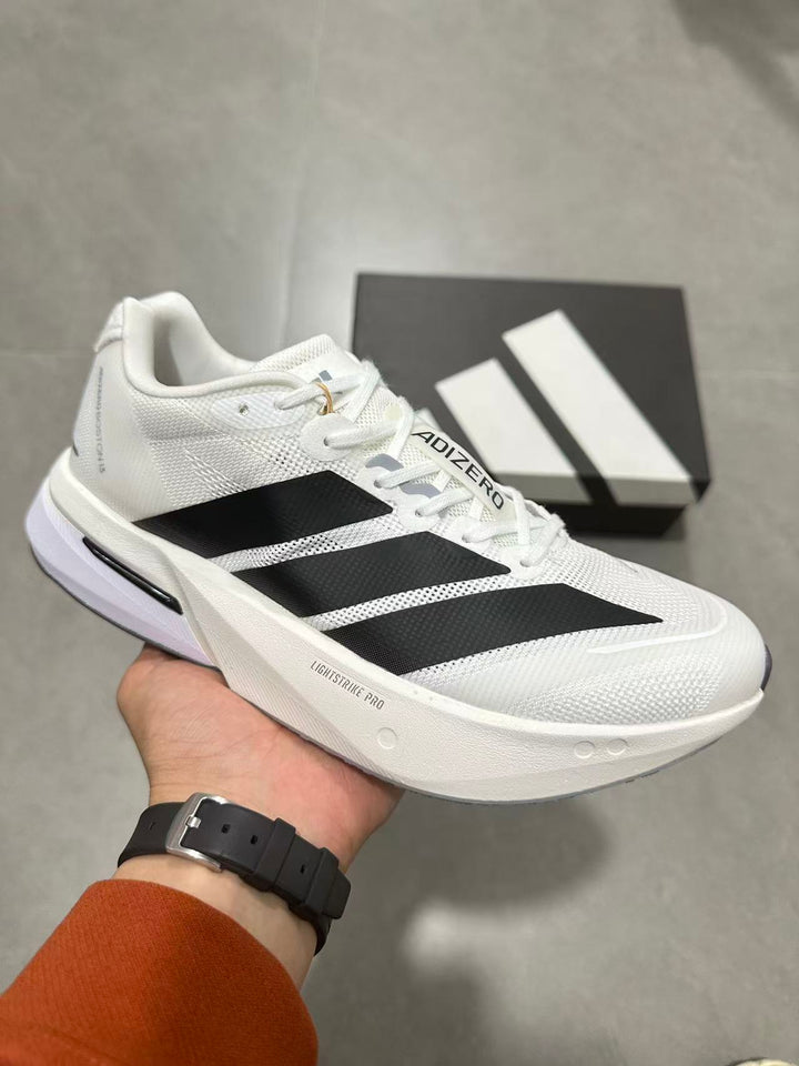 adidas Adizero Lightstrike Pro Running Shoes White Black JS4939