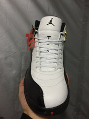 Jordan Air Jordan 12 Retro White and Black High-Top Sneakers