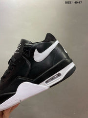 Nike Air Flight 89 Black and White Sneakers