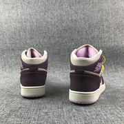 Air Jordan 1 Retro High OG White Purple Sneakers