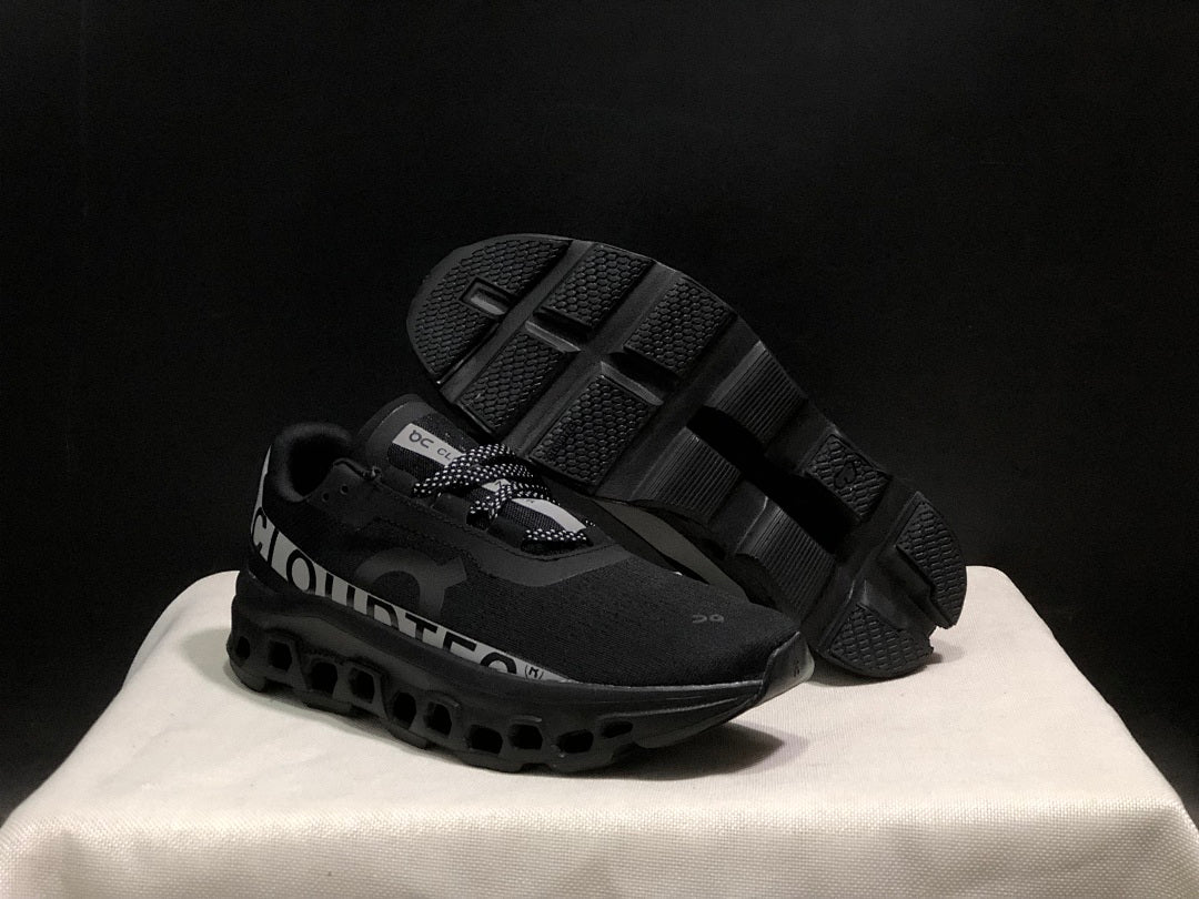 On Cloud X Sneakers in Black and Silver