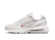 Nike Air Max 270 White and Red Running-Style Sneakers