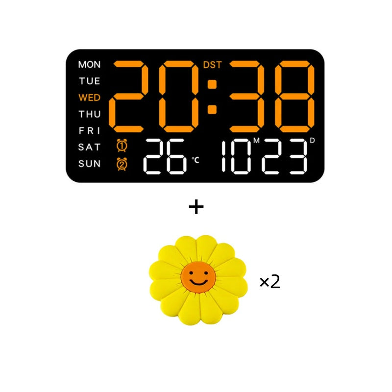 📢📢49% OFF!! ⏰Multifunctional decorative LED digital wall clock, the limitless digital clock for the modern Norwegian home