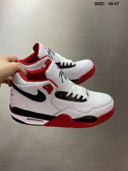 Nike Air Flight 89 High-Top Sneakers White Red Black