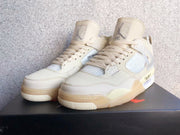 Jordan 4 Off-White Sail Sneakers