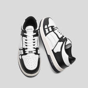 AIVIIRI MFS003-004 Black and White Low-Top Sneakers