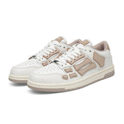 AMIRI Low-Top Sneakers in White and Beige