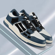 AMIRI Low-Top Sneakers in Navy, White and Black