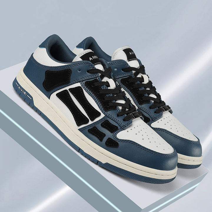 AMIRI Low-Top Sneakers in Navy, White and Black
