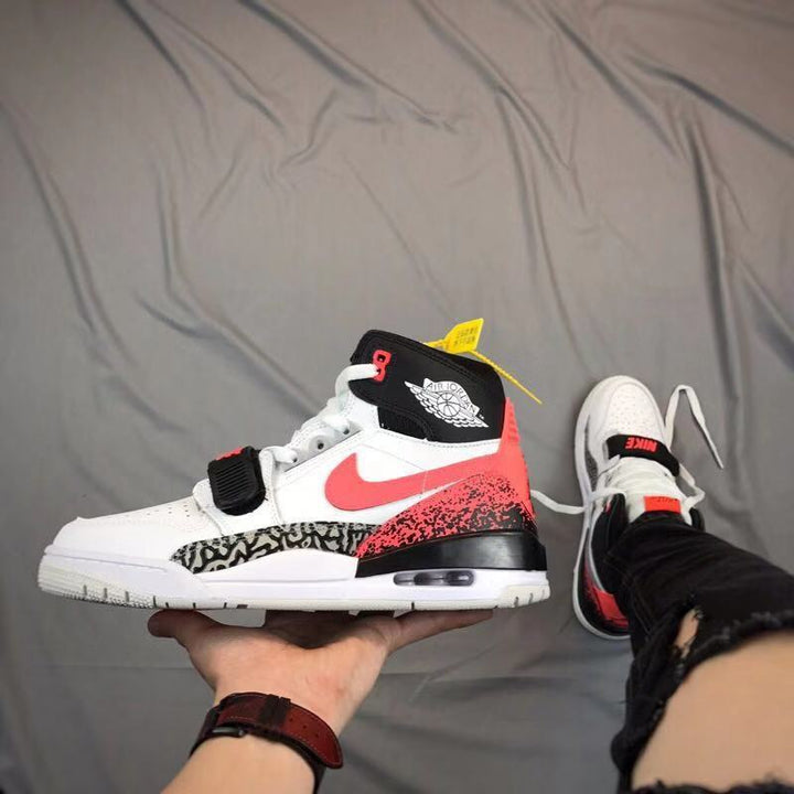 Jordan Legacy 312 Basketball Shoes White Black Red