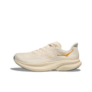 HOKA Mach 6 Road Running Shoes in Cream and Gold