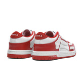 Red and White Spade A Low-Top Sneakers MFS003-324