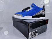 Jordan Air Jordan 3 Retro Blue Black Cement Sneakers