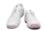 ASICS White and Pink Court Sneakers