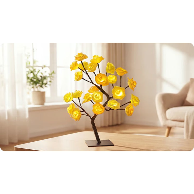 📢📢50% OFF！！⏰🌹Rose Flower Design Tree Night Light🌟