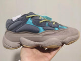 Adidas Yeezy 500 FV2105 Sneakers in Gray and Turquoise