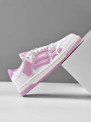 AMIRI Low-Top Sneakers in White and Pink