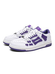 AIMIRI Low-Top Sneakers in White and Purple