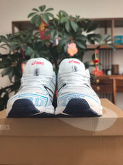 ASICS GEL-KAYANO 20 White and Blue Running Sneakers