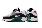Nike Air Max 90 White Grey Black Teal Red Sneakers