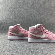 Jordan 1 Mid Pink Women’s Sneakers 555112-100