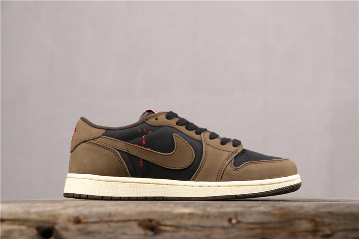 Jordan 1 Low OG TS SP Olive Black Sneakers CQ4277-001