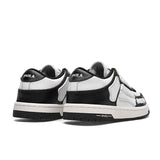 Black and White Spade A Low-Top Sneakers MFS003-004