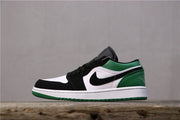 Jordan 1 Low Black Green Sneakers 553558-113