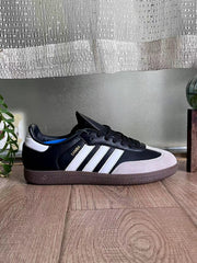 Adidas Samba Sneakers in Black, White and Gum