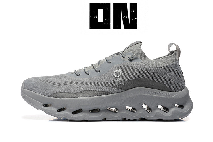 On Cloudtilt Grey Knit Sneakers