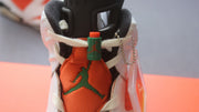 Air Jordan 6 Gatorade White Orange Basketball Sneakers