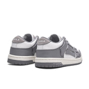 Gray and White Low-Top Sneakers MFS003-043