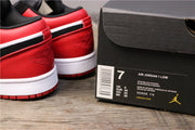 Jordan Air Jordan 1 Low Black Toe Sneakers 553558-116