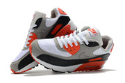 Nike Air Max 90 White Black Grey and Orange Sneakers