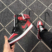 Air Jordan 1 High Black Red White Sneakers