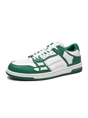 AIMIR Green and White Low-Top Sneakers FS003-344