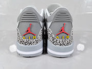 Jordan Air Jordan 3 Retro White Grey Orange Sneakers