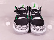 Jordan 3 Black Green Elephant Print Sneakers