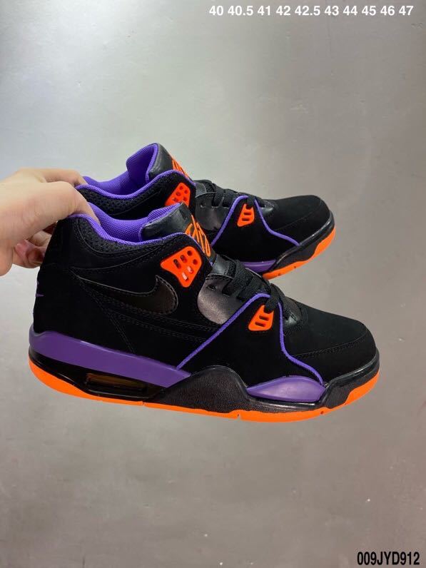 Nike Air Flight 89 Raptors Black Purple Orange Sneakers