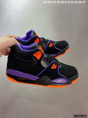 Nike Air Flight 89 Raptors Black Purple Orange Sneakers