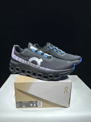 On Cloudmonster Cloud X Sneakers Black Purple Blue