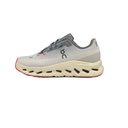 On Running Cloudmonster 2 Sneakers in Light Gray and Red