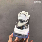 Nike Air More Uptempo White Silver Sneakers 09JXD528