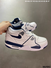 Nike Air Flight 89 White Navy Basketball Sneakers