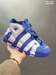 Nike Air More Uptempo Sneakers in Blue and White