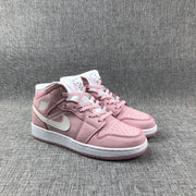 Jordan 1 Mid Pink Women’s Sneakers 555112-100